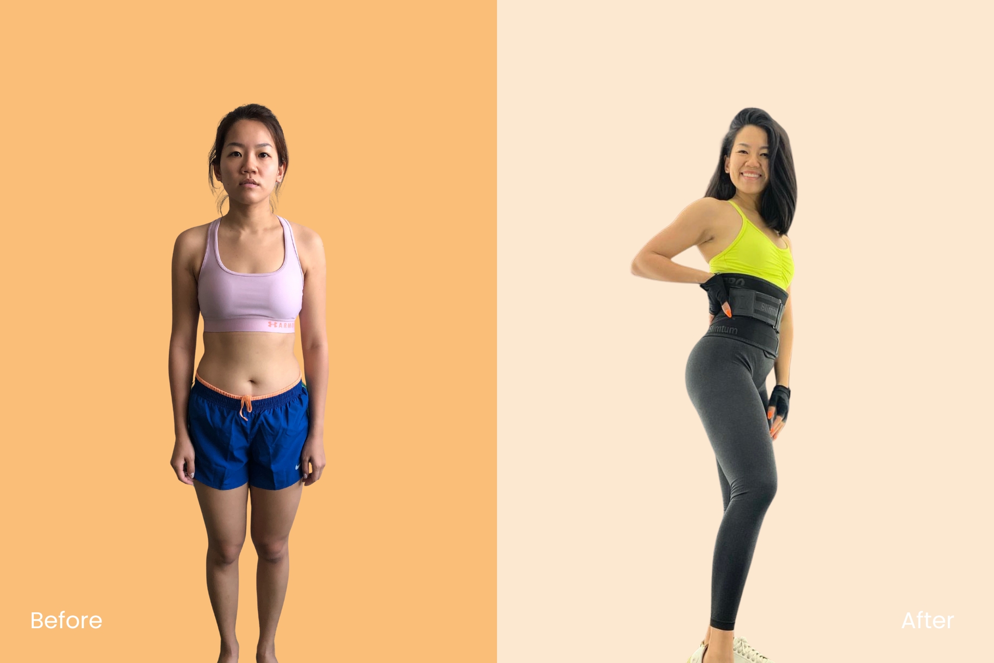 Phoebe — before and after at Fitcom